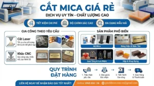 cắt mica theo giá rẻ