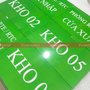 Bảng Mica Định Vị Kho Hàng